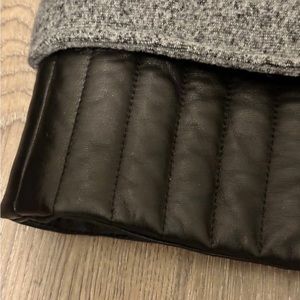 Parker wool and leather blend jacket fits like M